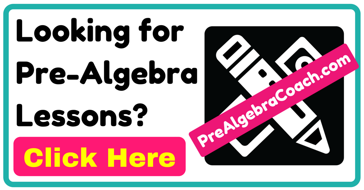 Looking for Pre-Algebra Lessons