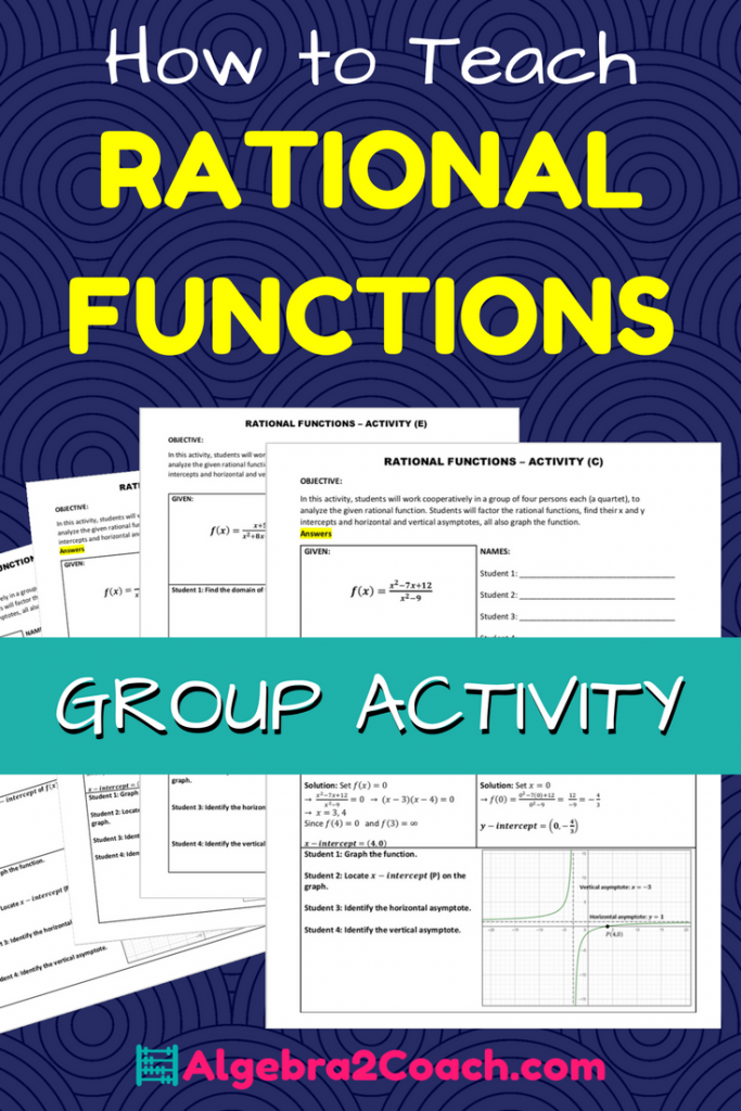 Rational Functions and Their Graphs - Activity - Algebra2Coach.com